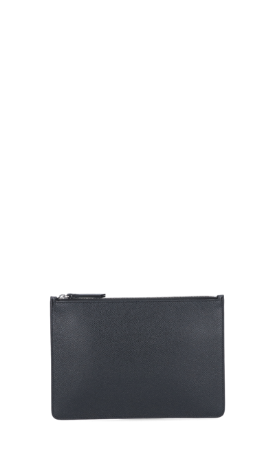 Maison Margiela Back Stitching Pouch In Black