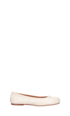 Maison Margiela 'tabi' White Ballerina Flats With Split-toe In Nappa Leather Woman
