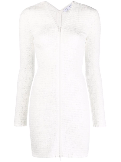 Proenza Schouler White Label Broderie Anglaise Minidress In Off White