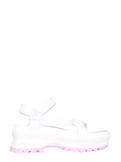 Stella Mccartney 50mm Trace Faux Leather Sandals In White