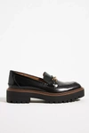 Sam Edelman Laurs Lug Sole Loafer In Black Box Leather