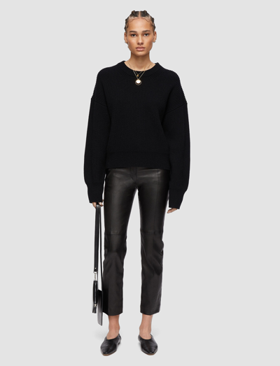 Joseph Cardigan Stitch Jumper In Black