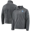 COLUMBIA COLUMBIA PHILADELPHIA 76ERS HEATHERED CHARCOAL FLANKER FULL-ZIP JACKET