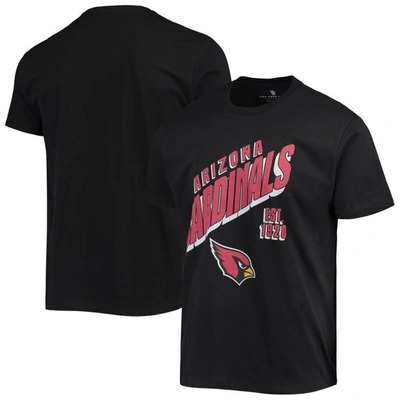 JUNK FOOD JUNK FOOD BLACK ARIZONA CARDINALS SLANT T-SHIRT