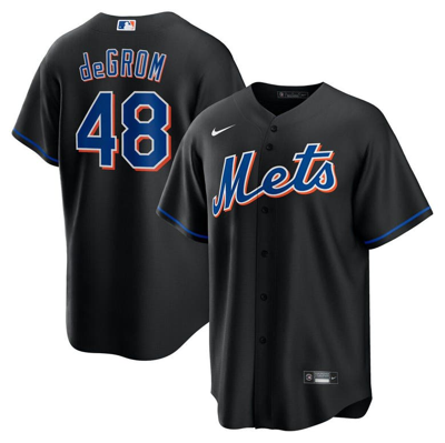Nike Jacob Degrom Black New York Mets 2022 Alternate Replica Player Jersey