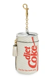 Anya Hindmarch X Coca Cola Diet Coke Leather Coin Purse In Optic White
