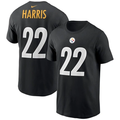 Nike Men's Najee Harris Black Pittsburgh Steelers 2021 Nfl Draft First Round Pick Player Name And Number