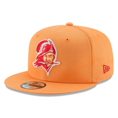 New Era Orange Tampa Bay Buccaneers Throwback 9fifty Adjustable Snapback Hat