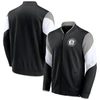 Fanatics Men's  Branded Black, Gray Brooklyn Nets League Best Performance Full-zip Jacket In Black