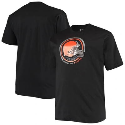 Fanatics Men's Big And Tall Black Cleveland Browns Color Pop T-shirt