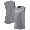 ALTERNATIVE APPAREL ALTERNATIVE APPAREL CHARCOAL MICHIGAN STATE SPARTANS INSIDE OUT WASHED TANK TOP