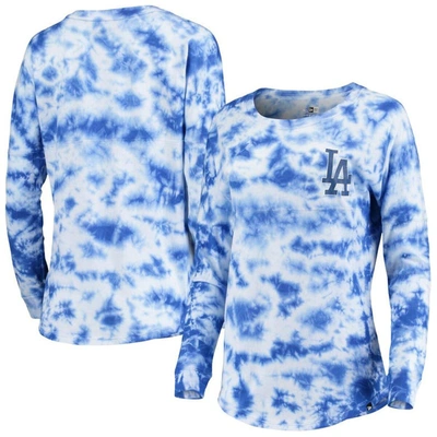 New Era Women's Royal Los Angeles Dodgers Tie-dye Long Sleeve T-shirt