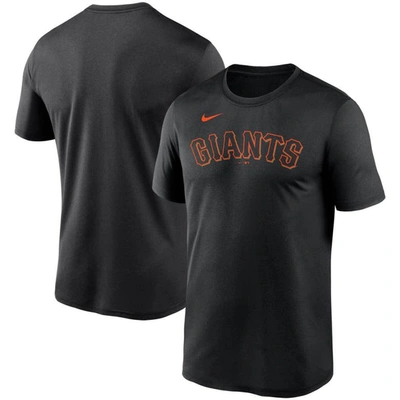 Nike Men's Black San Francisco Giants Wordmark Legend T-shirt