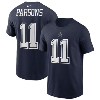 Nike Men's Micah Parsons Dallas Cowboys 2021 Draft First Round Pick T-shirt In Navy
