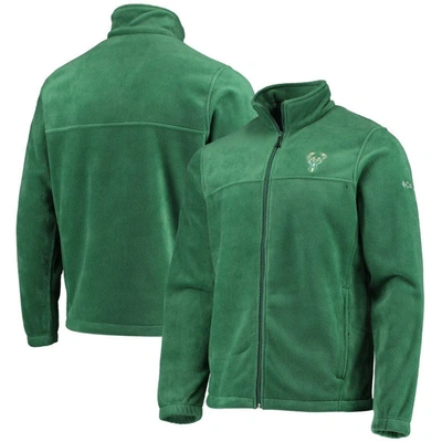 Columbia Men's  Milwaukee Bucks Hunter Green Flanker Full-zip Jacket