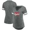 Fanatics Women's  Branded Gray And White Toronto Raptors Showtime Winning With Pride Notch Neck T-shi In Gray