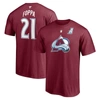 Fanatics Men's Peter Forsberg Burgundy Colorado Avalanche Authentic Stack Retired Player Nickname Number T-sh In Burgundy