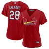 NIKE NIKE NOLAN ARENADO RED ST. LOUIS CARDINALS ALTERNATE REPLICA PLAYER JERSEY