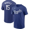 NIKE NIKE  ROYAL KANSAS CITY ROYALS NAME & NUMBER T-SHIRT