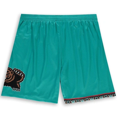 Mitchell & Ness Men's Mitchell Ness Turquoise Memphis Grizzlies Big Tall Hardwood Classics Team Swingman Shorts