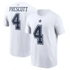Nike Men's Dak Prescott White Dallas Cowboys Name And Number T-shirt In White