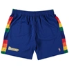 MITCHELL & NESS MITCHELL & NESS ROYAL DENVER NUGGETS BIG & TALL HARDWOOD CLASSICS TEAM SWINGMAN SHORTS