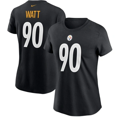 Nike Women's T.j. Watt Black Pittsburgh Steelers Name Number T-shirt