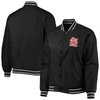 JH DESIGN JH DESIGN BLACK ST. LOUIS CARDINALS PLUS SIZE POLY TWILL FULL-SNAP JACKET