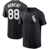 Nike Men's Luis Robert Black Chicago White Sox Name Number T-shirt In Black