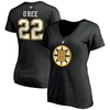 Fanatics Women's Willie O'ree Black Boston Bruins Authentic Stack Retired Player Name And Number V-neck T-shi In Black