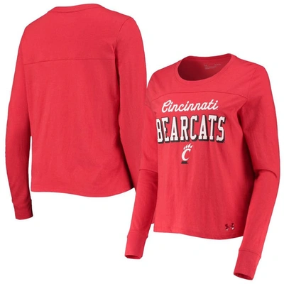 Under Armour Women's  Red Cincinnati Bearcats Cincy Long Sleeve T-shirt