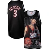 Mitchell & Ness Men's  Allen Iverson Black Philadelphia 76ers Slam Player Tank Top In Black