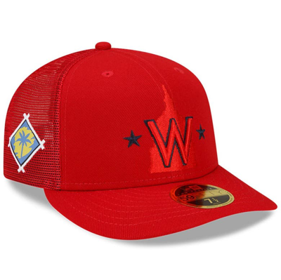 New Era Men's Red Washington Nationals 2022 Spring Training Low Profile 59fifty Fitted Hat