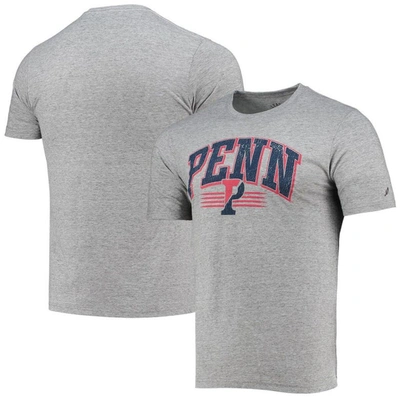 League Collegiate Wear Heathered Gray Pennsylvania Quakers Upperclassman Reclaim Recycled Jersey T-s