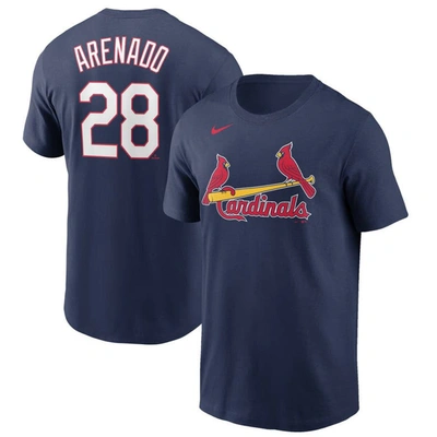 Nike St. Louis Cardinals Men's Name And Number Player T-shirt In Navy