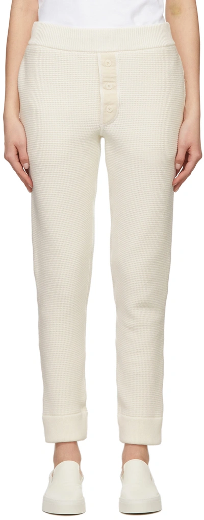 The Row Off-white Ginzena Lounge Trousers In Ivory