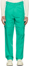 JACQUEMUS GREEN 'LE PANTALON PÊCHE' CARGO PANTS