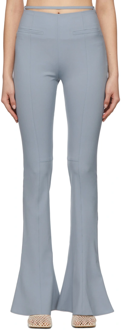 Jacquemus Le Pantalon Tangelo Wool-blend Pants In Blue