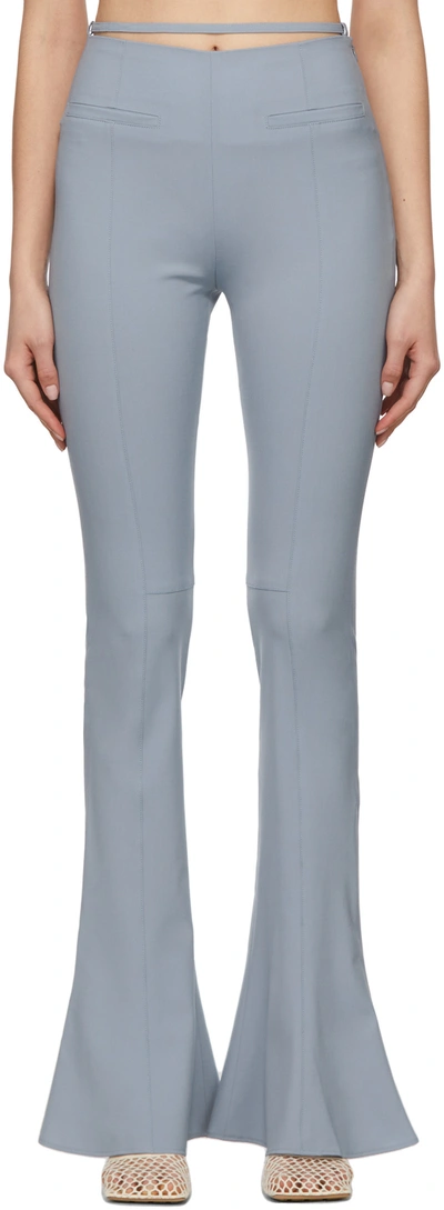 JACQUEMUS BLUE 'LE PANTALON TANGELO' TROUSERS