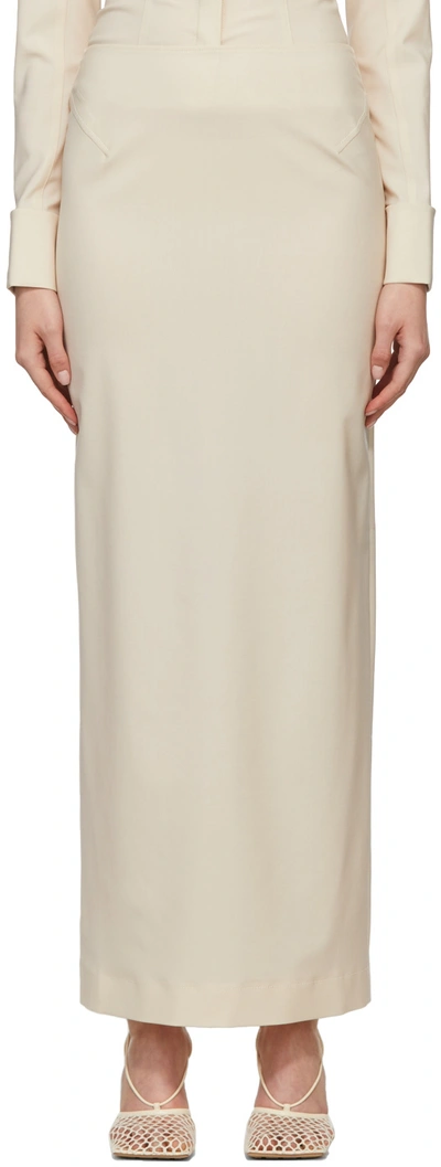 Jacquemus Off-white 'la Jupe Pina' Skirt In 110 Off-white