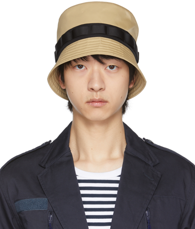 Fumito Ganryu Beige Panama Bucket Hat