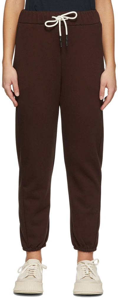 Max Mara Porfido Tapered Cotton-blend Jogging Bottoms In 004 Cacao