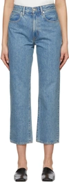 SLVRLAKE BLUE CROPPED LONDON JEANS