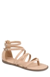 Journee Collection Zailie Gladiator Sandal In Taupe