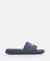 Alexander Mcqueen Hybrid Logo Slide Sandal In Blue