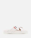 Thom Browne Criss Cross Tweed Sandals In Pink