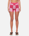Jacquemus Le Short Gelato Cotton Knit Mini Shorts In Pink