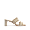 Schutz Women's Victorie Embellished Block Heel Slide Sandals In Oyster