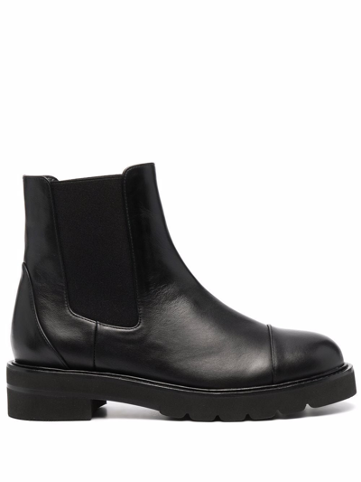 Stuart Weitzman Frankie Lift Ankle Boots In Black