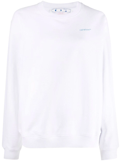 Off-white White Flower Arrows-print Sweatshirt